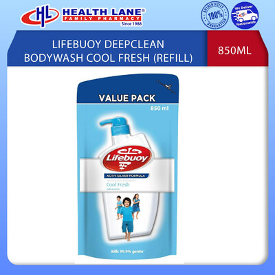 LIFEBUOY DEEPCLEAN SABUN BADAN COOL FRESH 850ML (REFILL)